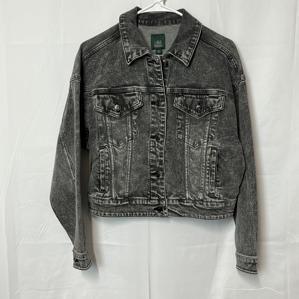 Wild fable, gray denim jacket XS.